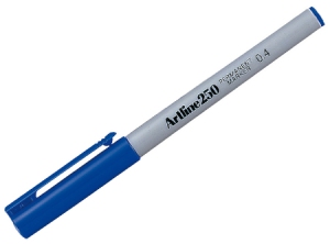 MARCADOR ARTLINE 250 LAPIZ DELGADO PUNTA BALA AZUL