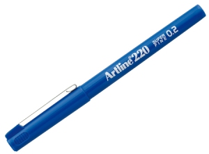 LAPIZ FIBRA 0.2 ARTLINE 220 AZUL