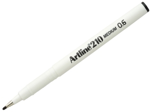 LAPIZ FIBRA 0.6 ARTLINE 210 NEGRO