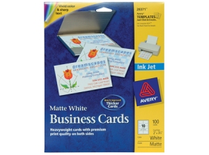 TARJETA VISITA AVERY 28371 BL INKJET 100 TARJ