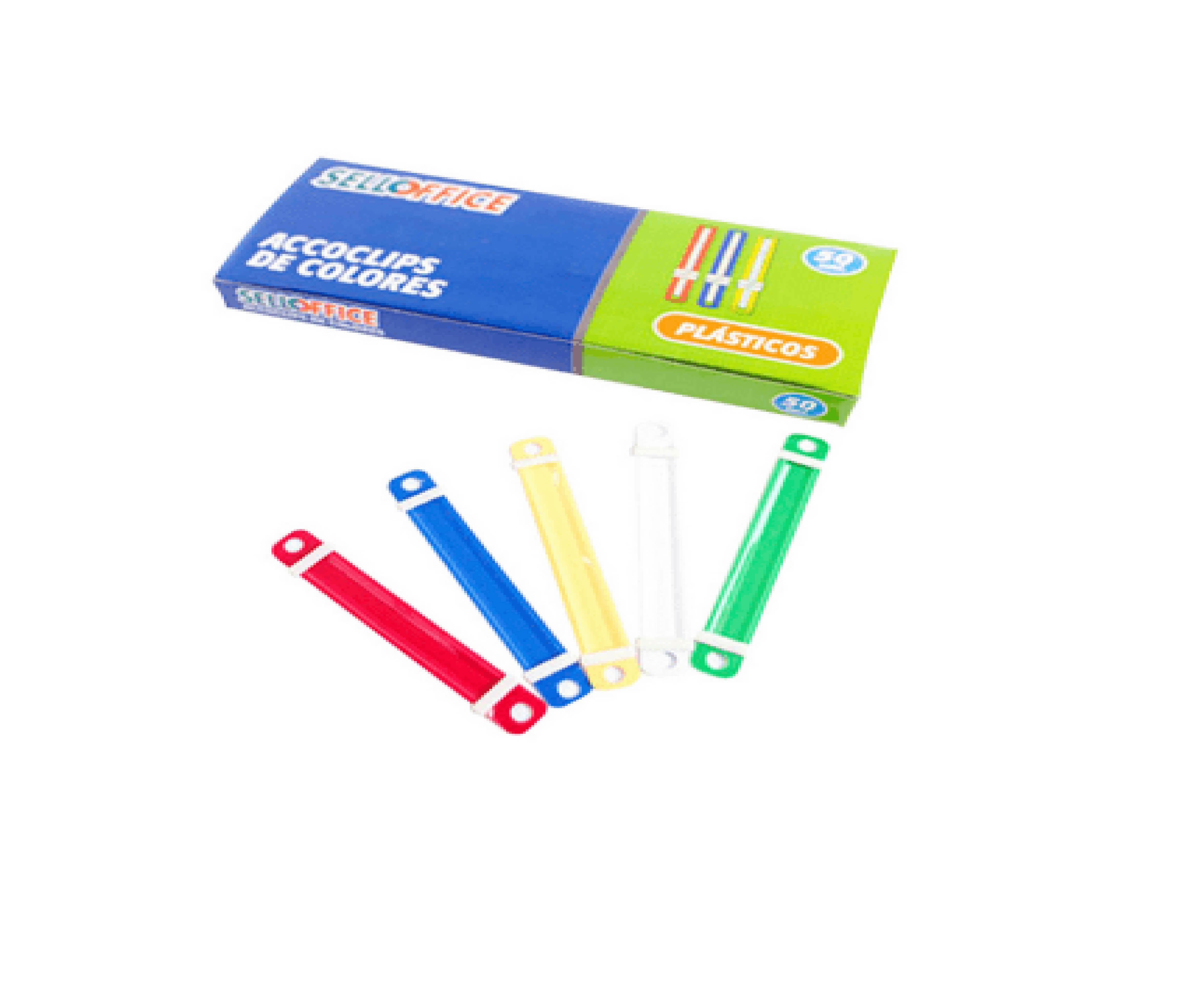 Accoclip Selloffice Plástico Colores 50 Unidades