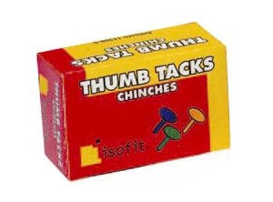 CHINCHES CROMADOS DE 10MM CAJA DE 100 UDS.