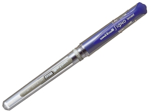 BOLIGRAFO GEL 1.0 UNIBALL UM-153 C/GRIP AZUL