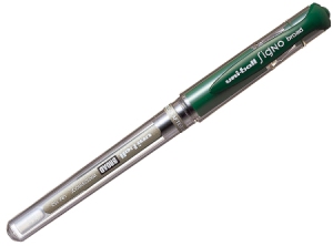 BOLIGRAFO GEL 1.0 UNIBALL UM-153 C/GRIP VERDE