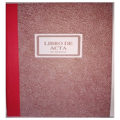 Libro Actas Cuadriculado 200 Hojas