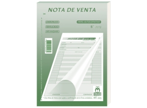 FORM.NOTA VENTAS BUHO 2223 AUTOC.TRIPLICADO