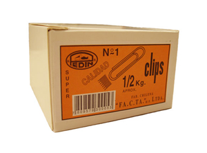 CLIPS METALICO 30MM 1/2 KILO PTA.RED.PEDIN
