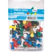 PUSH PINS HAND COLORES CAJA 100 UNIDADES