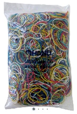 ELASTICO HAND COLOR 50 X 1.5 MM PRECIO X 250 GR