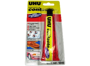 ADHESIVO UHU CONTACTO 50 ML RESISTE FRIO Y CALOR