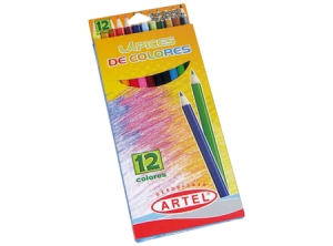 LAPIZ COLOR 12UN. LARGO ARTEL