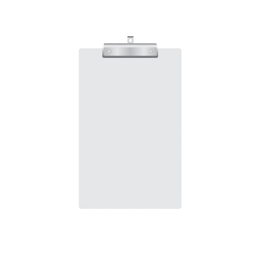 Tabla Apretapapel Hand Acrílico Apretador Plano Transparente 
