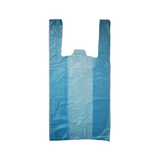 Bolsa Camiseta Superior 35x45 cm Azul Paquete de 500 Unidades