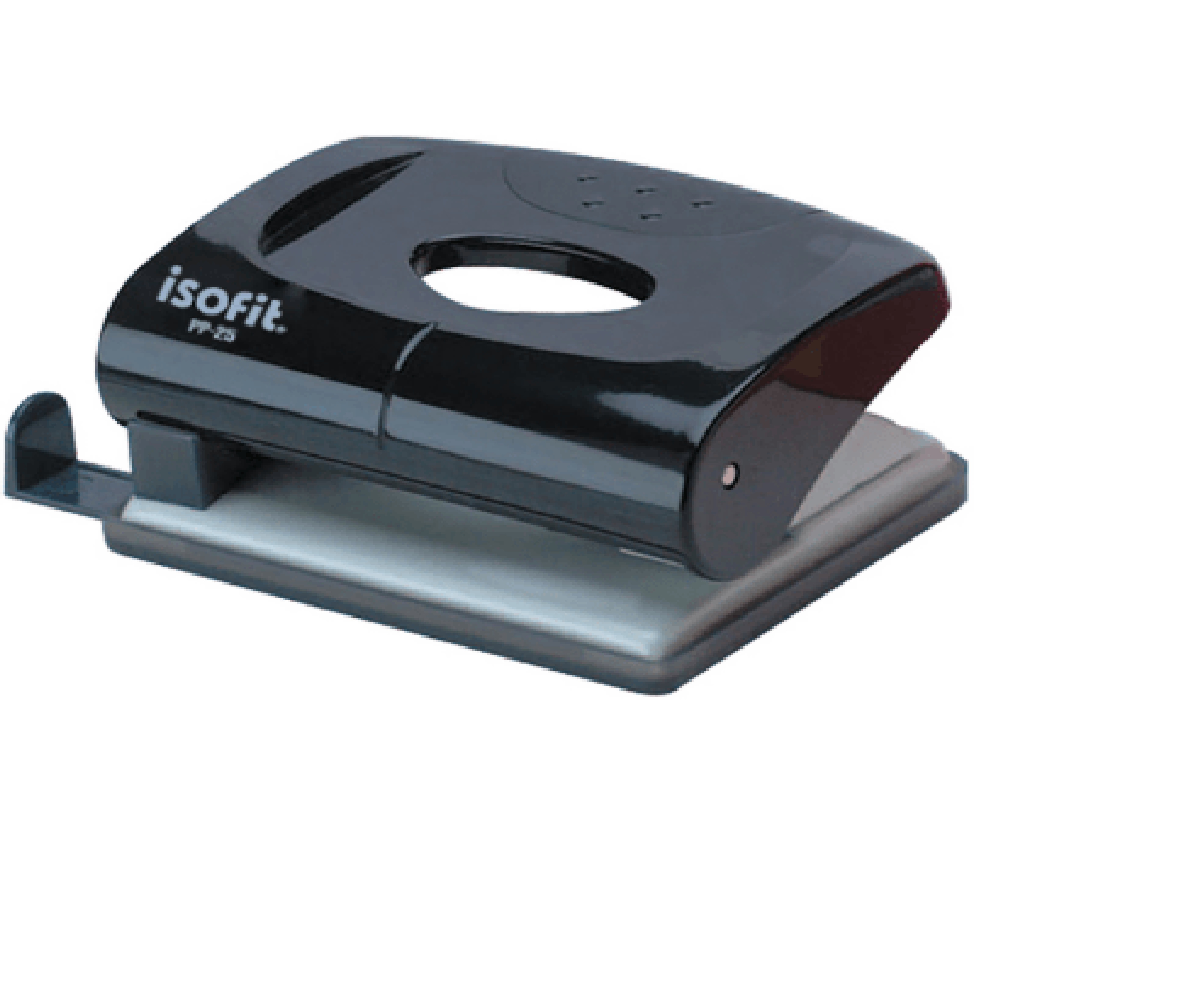 Perforador Isofit Pp-25 Mediano 20 Hojas Negro