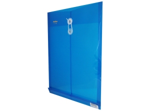 SOBRE PLASTICO OFIC.VERTICAL C/CORDEL AZUL PAFER