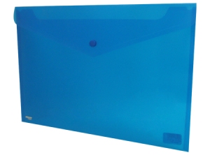 SOBRE PLASTICO OFIC.VERTICAL C/BOTON AZUL PAFER