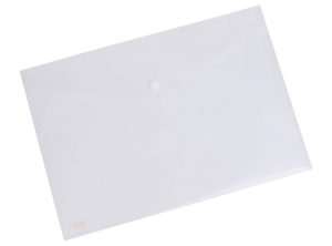 SOBRE PLASTICO OFIC.VERTICAL C/BOTON BL PAFER