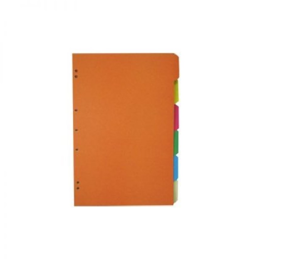 SEPARADOR HALLEY COLOR OPACO OFICIO 6 DIVISIONES