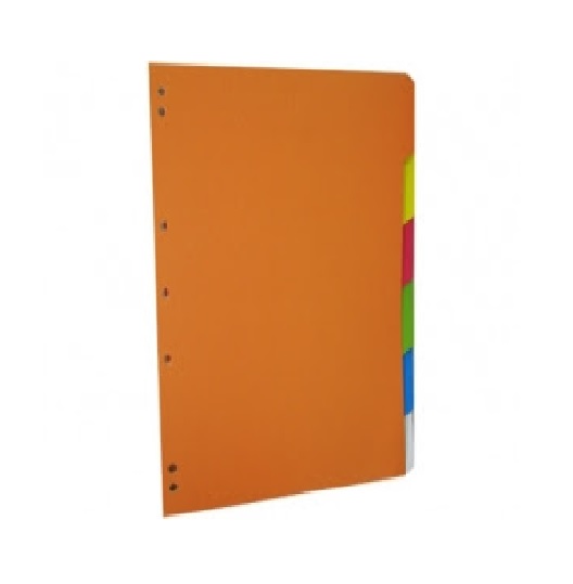 Separador Carta Halley 6 Divisiones Color Opaco