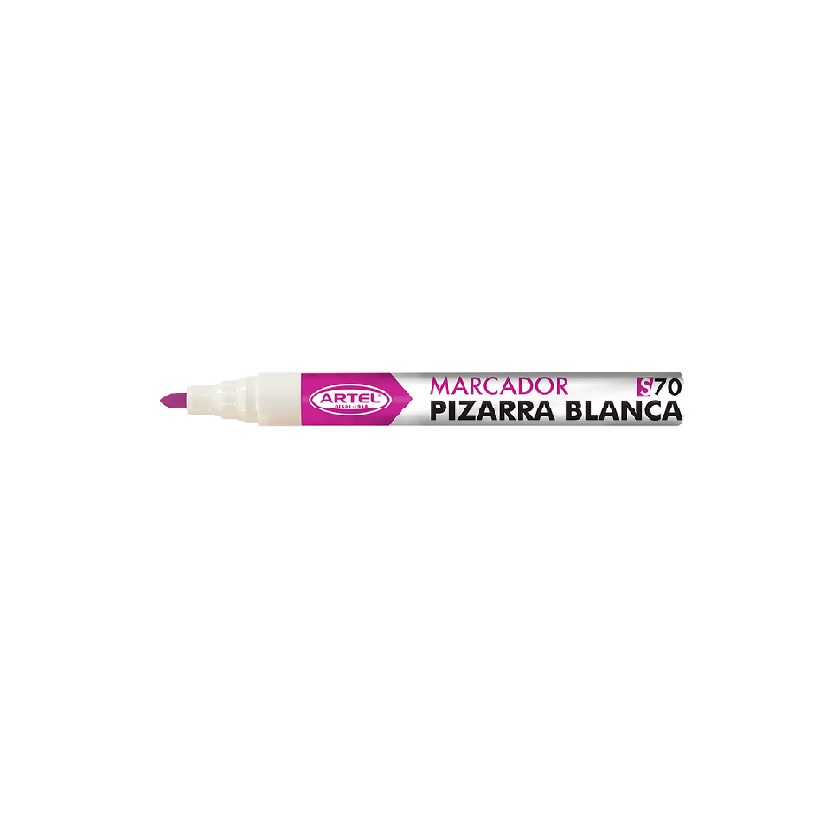 Plumón Pizarra Artel 70 Punta Redonda Rosado