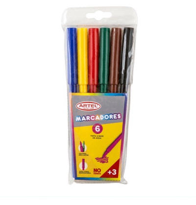 Plumón Artel Estuche 6 Colores