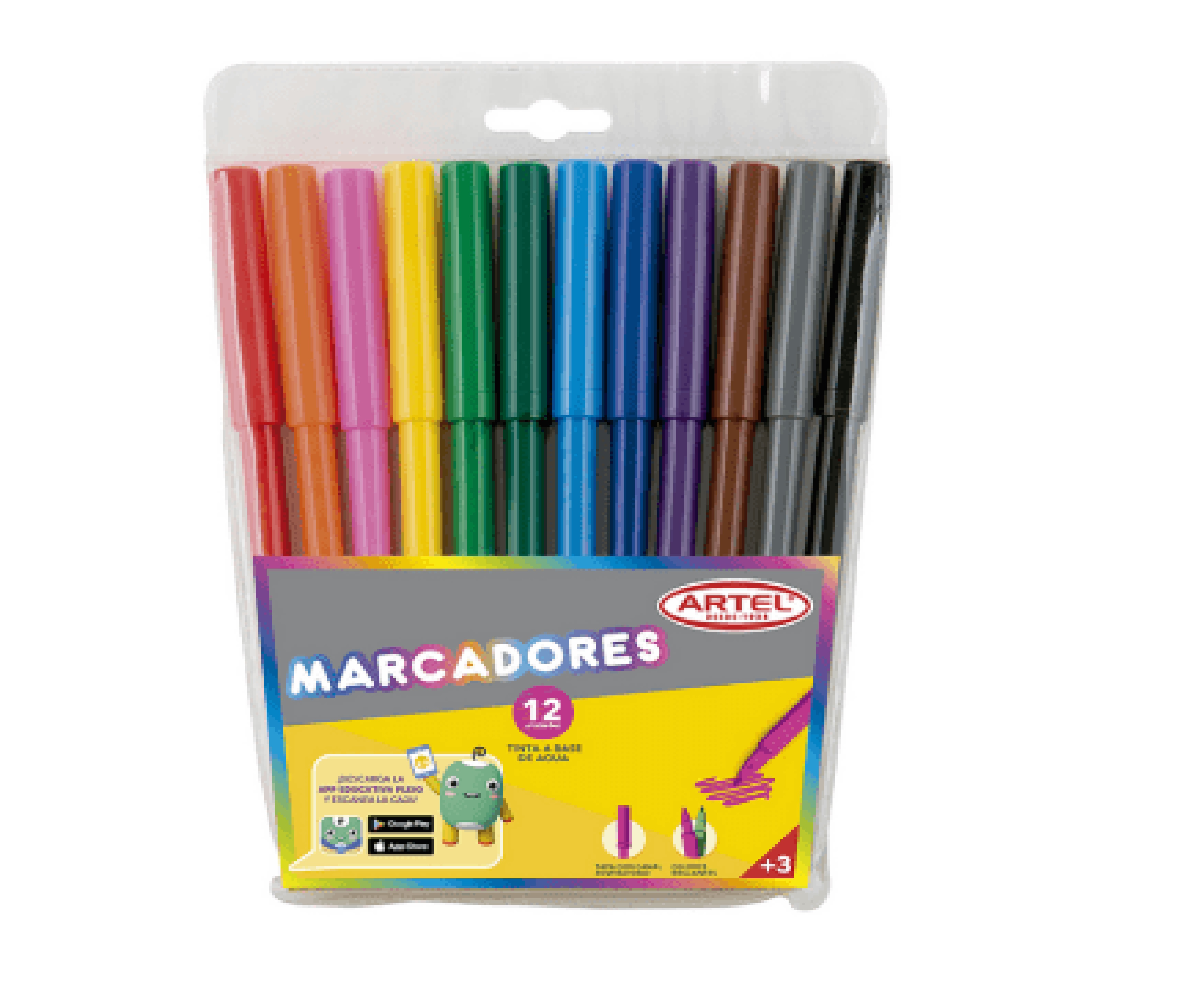 Plumones Artel Estuche 12 Colores