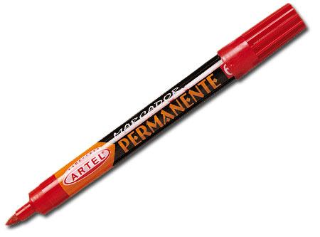MARCADOR PERMAN.ARTEL PTA.BIS. 60 ROJO