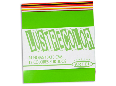 PAPEL LUSTRE FAJO 10 X 10 ARTEL