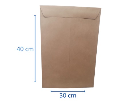 Sobre Saco Teknofas Extra Oficio 30X40 cm 70 g Café 100 Unidades