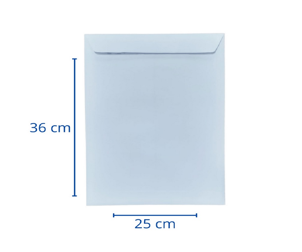 Sobre Saco Teknofas Oficio 25x36 B-24 Blanco 100 Unidades