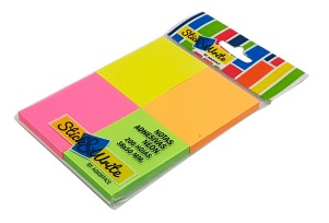 NOTA ADHESIVA STICK & WRITE NEON  38X51 MM 4 UNIDADES DE 50 HOJAS