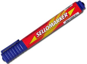 MARCADOR PERMAN.SELLOMARKER P.BISC. AZUL