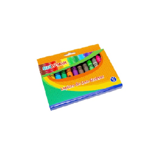 Lápiz Cera SelloSchool 12 Colores