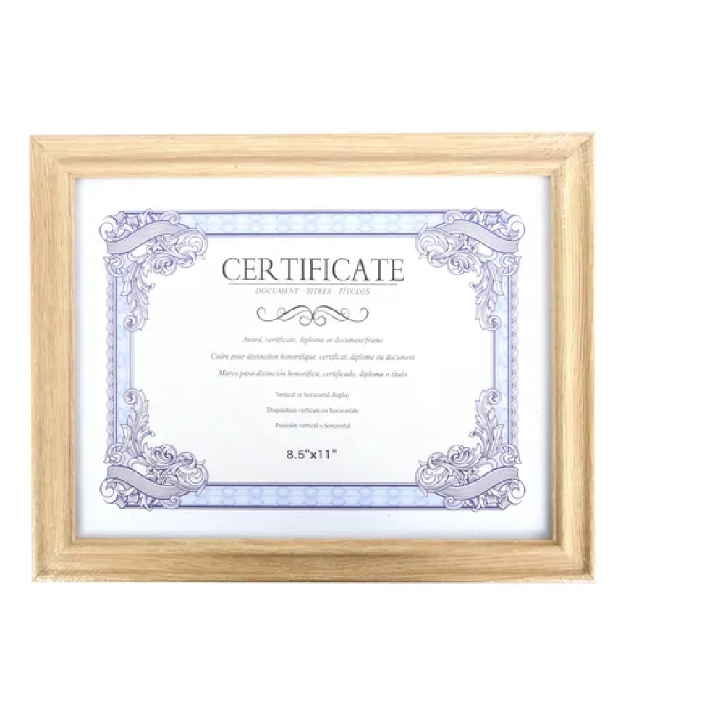 MARCO PARA CERTIFICADO DOCUMENTO DIPLOMA CUADRO 22X28 CM