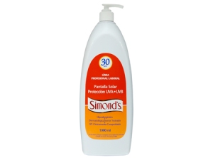 PROTECTOR SOLAR 1 LT F/30 SIMOND-S C/VALVULA