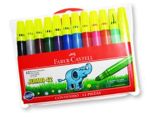 PLUMON 12 COL.JUMBI-NEON FABER