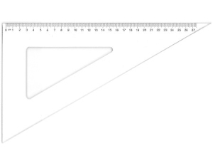 ESCUADRA PLASTICA 60O. 25CM PROARTE