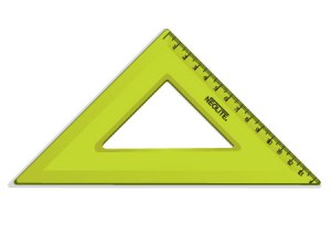 ESCUADRA PLASTICA 45O. 20CM NEOLITE