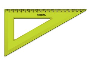ESCUADRA PLASTICA 60O. 20CM NEOLITE