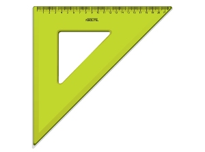 ESCUADRA PLASTICA 45O. 30CM NEOLITE
