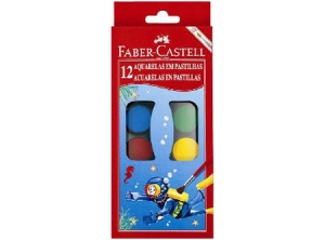 ACUARELA 12 COLORES FABER