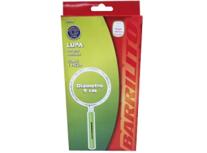 LUPA C/MANGO METALICA BARRILITO 9 CM DIAM.LB-90M
