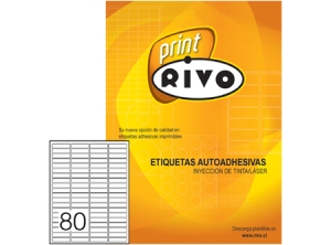 ETIQUETA INK/LASER 13X 45-4C 25HJ RIVO 80 ET.XHJ