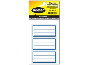 ETIQUETA MANUAL LI AZUL 35X70 MM 8 HJ 24 UN ADETEC