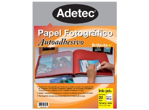 PAPEL FOTO BR AUTOAD INKJET CARTA 180GR 20H ADETEC