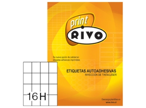 ETIQUETA INK/LASER 53X 70-4C 50HJ RIVO 800ETIQ