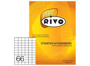 ETIQUETA INK/LASER 35X 25-6C 100HJ RIVO 6600 ETIQ