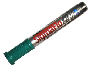 MARCADOR PERMAN.MON-AMI SIGMA FLO PTA.RED. VERDE