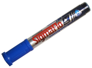 MARCADOR PERMAN.MON-AMI SIGMA FLO PTA.BIS. AZUL