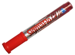MARCADOR PERMAN.MON-AMI SIGMA FLO PTA.BIS. ROJO